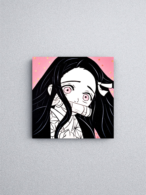 Producto - Cuadro Nezuko  -Kimetsu no yaiba- (12x12cm)