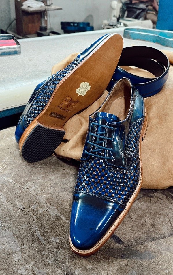 Producto - Giovanni azul - Trenzado a mano