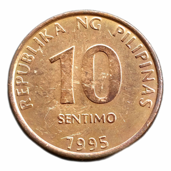 Producto - Filipinas 10 Sentimo 1995 Km#270 VF+