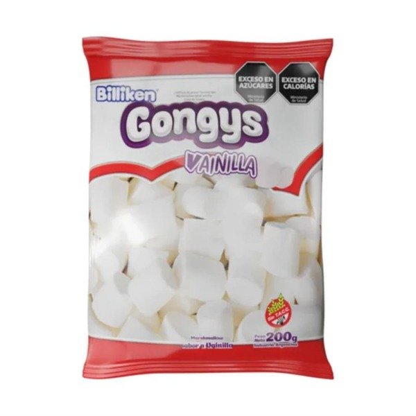 Producto - Malvavisco Gongy blanco vainilla 200grs