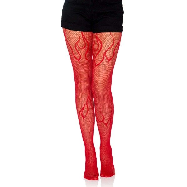 Producto - Pantymedias Red Llamas Fuego rojo