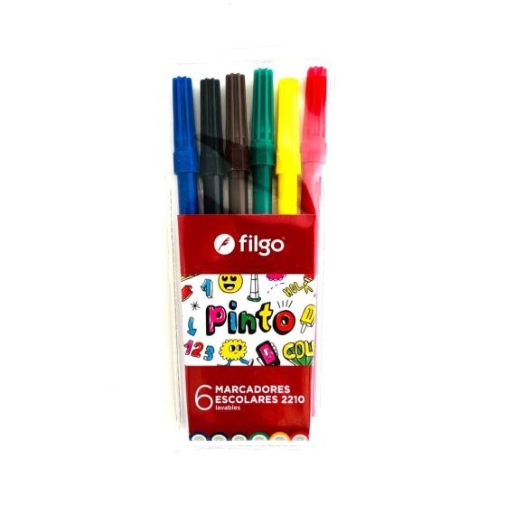 Producto - MARCADOR ESCOLAR FILGO PINTO X 6U