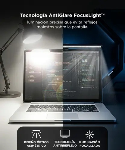 Producto - Lampara LED USB p/monitores y notebook -3W -4 niveles de brillo -3 tonos de luz - 2