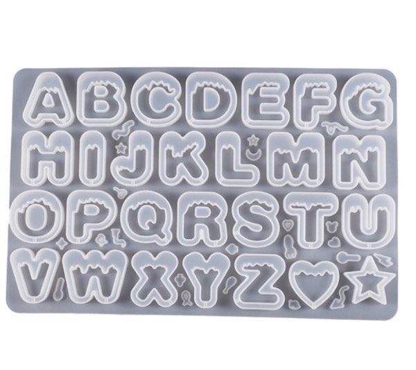 Producto - MOLDE SILICONA ABECEDARIO DECORADO