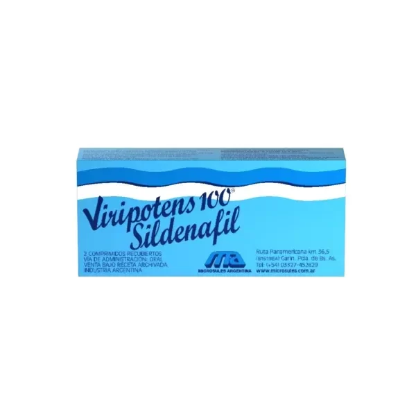 Producto - Viripotens 100 sildenafil 30 Comprimidos Microsules Arg