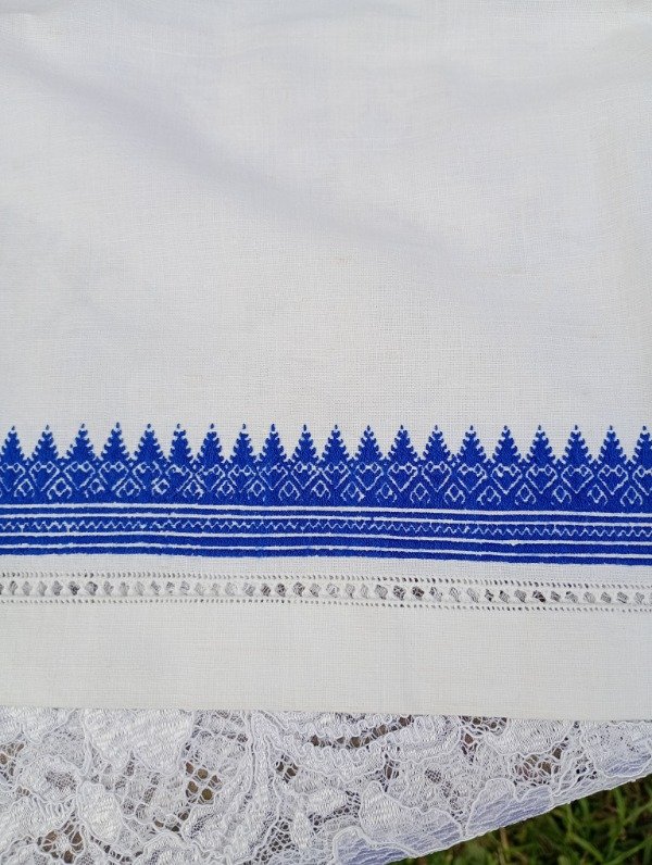 Producto - Toalla bordada azul - 1