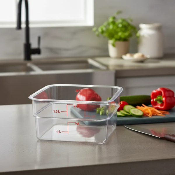 Producto - Recipiente Cuadrado Policarbonato Cambro 1,9 Litros