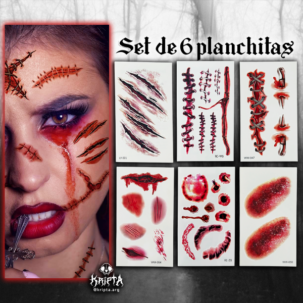 Producto - Tattoo para cosplay - Set 01
