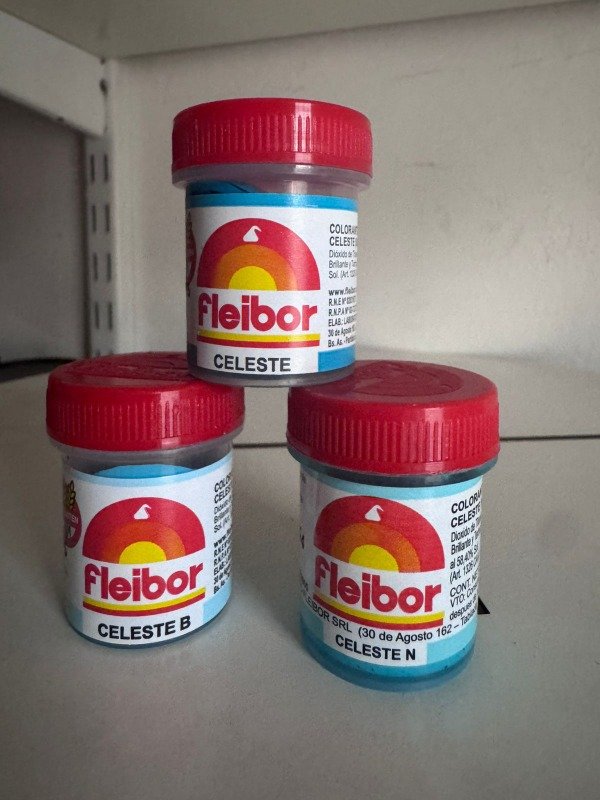 Producto - Colorante en Pasta Fleibor Celeste x 15 gr