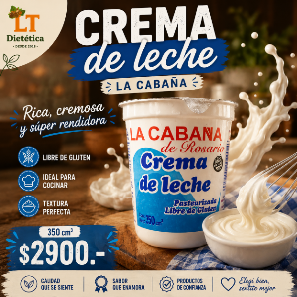Producto - Crema de Leche La Cabaña x 350 CM3