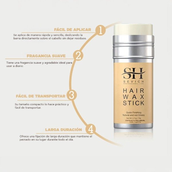 Producto - Wax Stick Cera Capilar en Barra Sevich 75g - 4