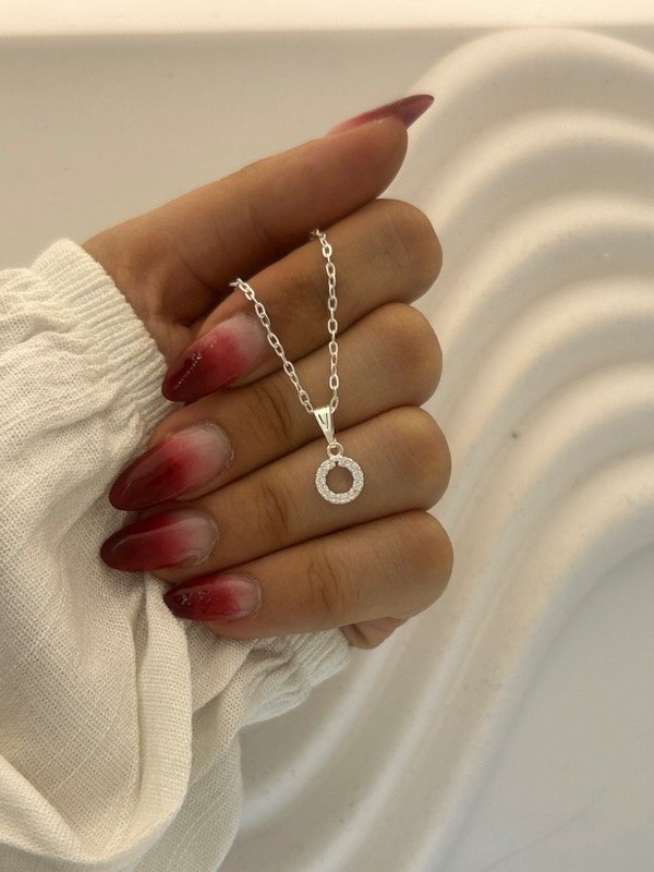 Producto - CADENA DE PLATA CÍRCULO CUBIC 0024