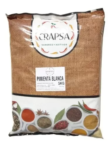 Producto - Pimienta Blanca Grano por 5 kilos