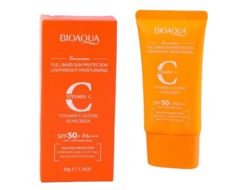 Producto - Protector Solar Facial Con Vitamina C Lustre Sunscreen SPF50+ BIOAQUA