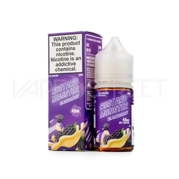 Producto - (SALT NIC) JAM MONSTER CUSTARD MONSTER - 48MG - BLACKBERRY
