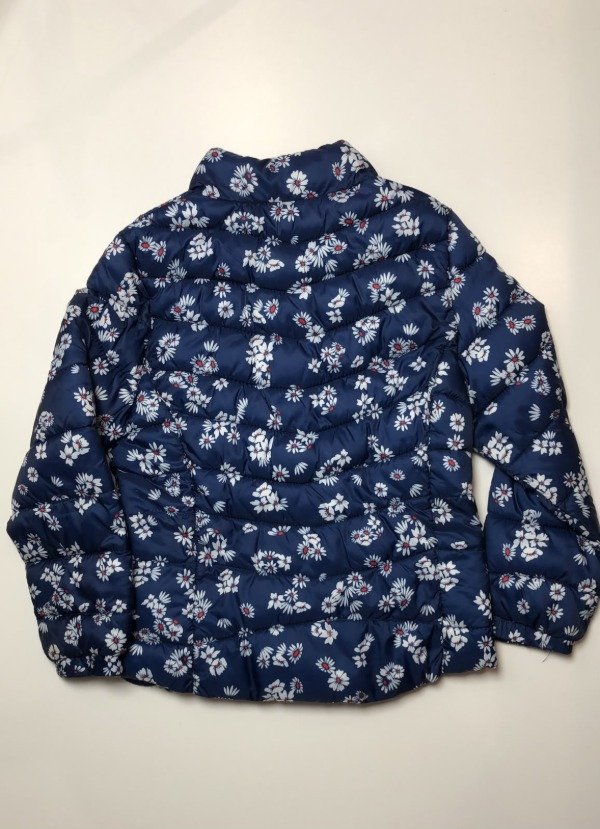 Producto - Campera azul con flores blancas rojo Zara 8 años - 2