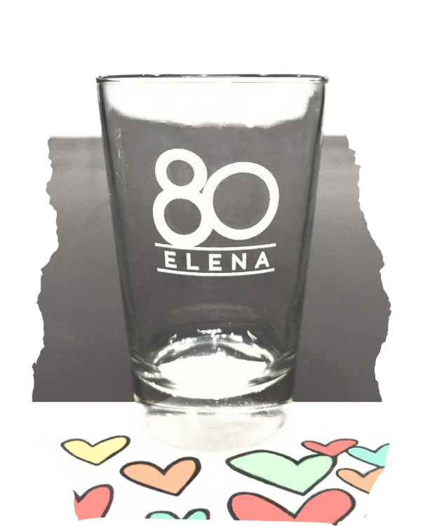 Producto - Vaso cónico regalo de cumpleaños 80 años
