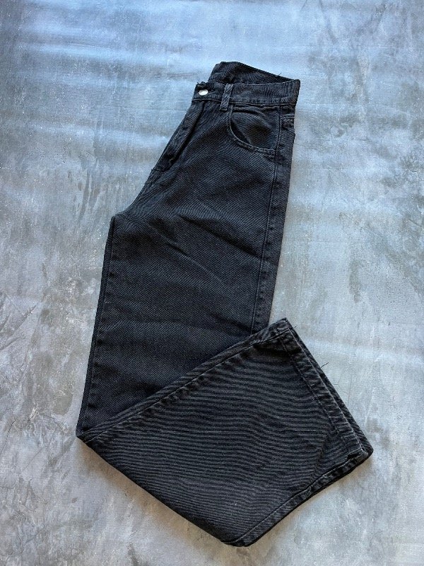 Producto - Wide leg negro lavado