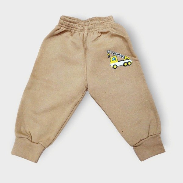 Producto - Pantalón Babucha Bebé con friza Marrón claro T2 al T6