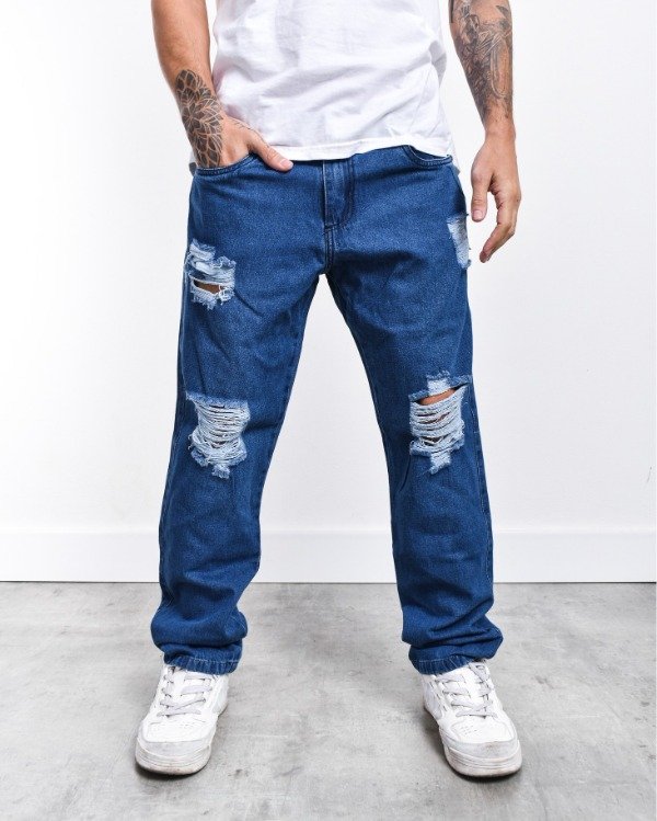 Producto - LINEA DOLCE HOMBRE PANTALON MOM CON ROTURAS