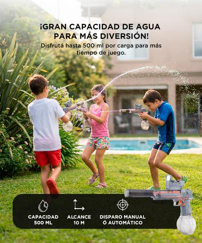 Producto - Pistola De Agua Automatica c/luz led fuego -capacidad 500ml -alcance 10mts -disp - 3
