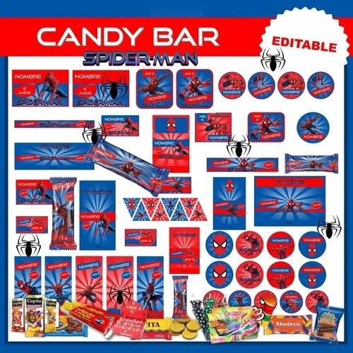 Producto - Kit Imprimible Spiderman Editable - 2