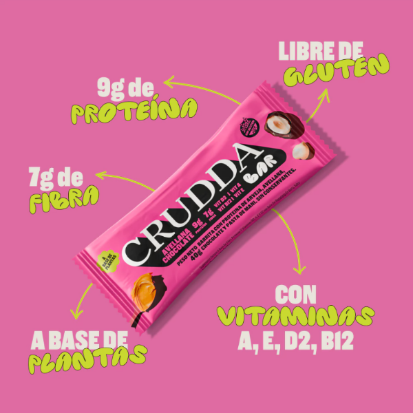 Producto - Barras Crudda Avellana y Chocolate x 10