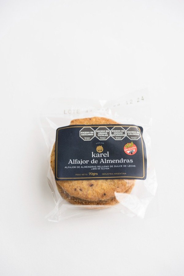 Producto - ALFAJOR DE ALMENDRA Y DDL 70 GR SIN TACC KAREL