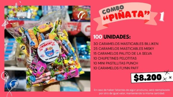 Producto - Combo PIÑATA 1 - 100 unidades - 1
