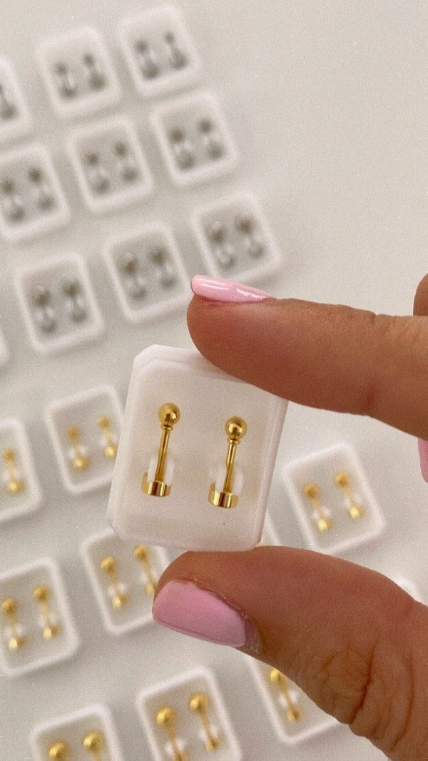 Producto - Abridores clásicos. Acero dorado. Chico