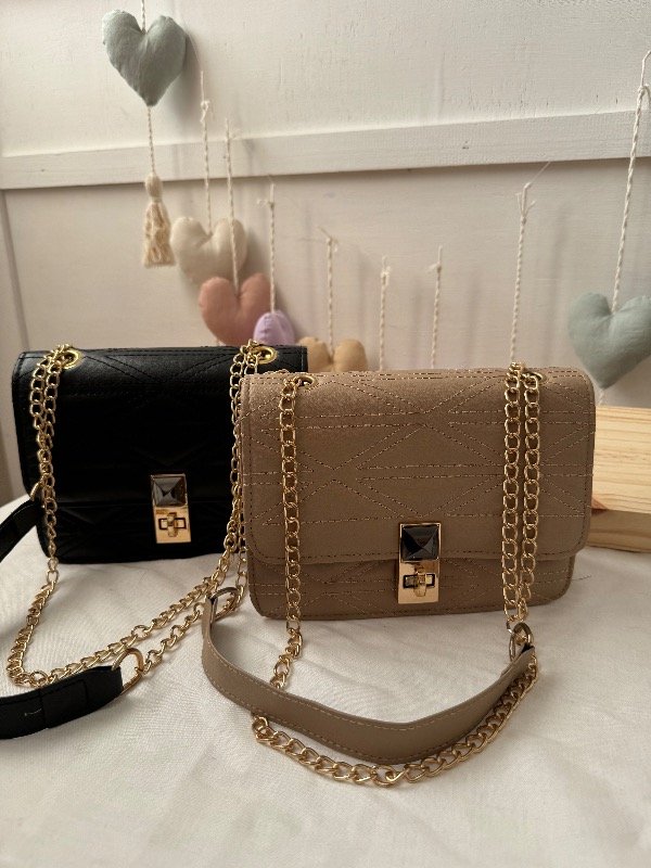 Producto - Mini bag cadena beige