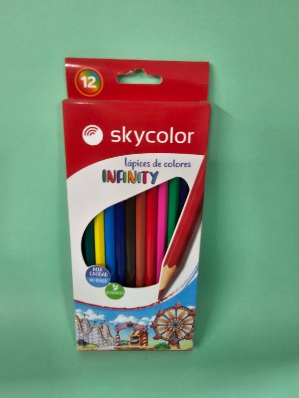 Producto - Lapices de colores x12 Skycolor