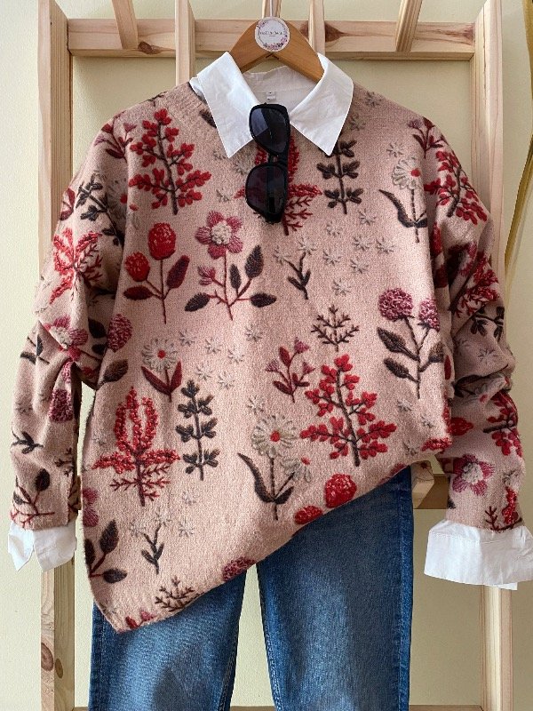 Producto - SWEATER HOJAS CURVE