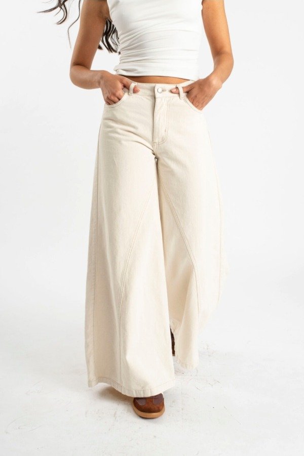 Producto - Maxi wide leg natural (W56)