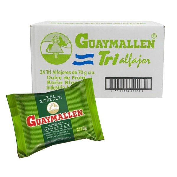 Producto - Alfajor Guaymallen Triple MEMBRILLO x 24 (cada uno 475)