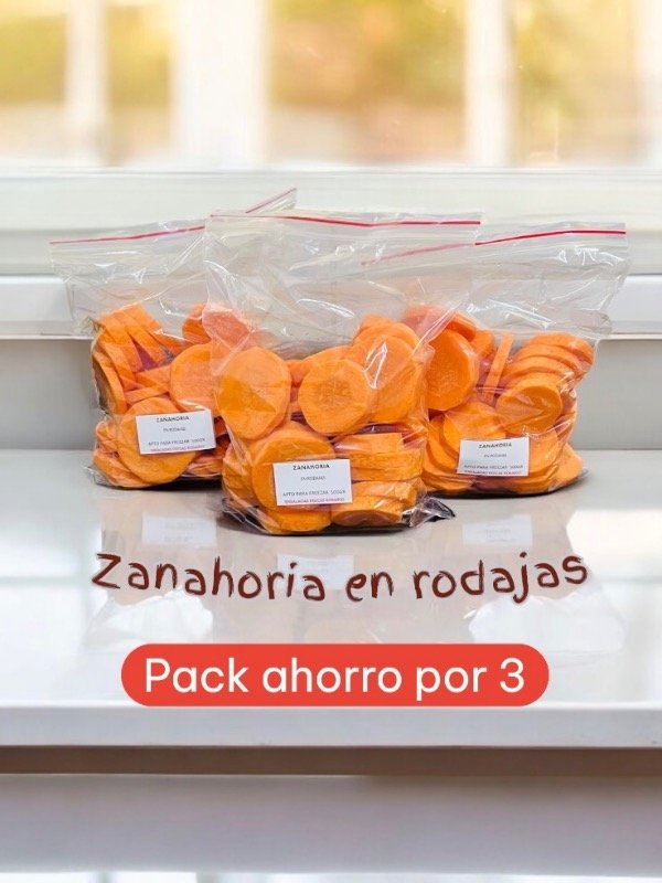 Producto - PACK AHORRO Zanahoria en rodajas x 3 unidades