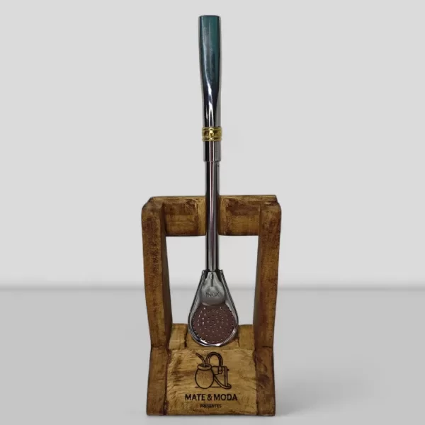 Producto - Bombilla de acero difusor bronce recto