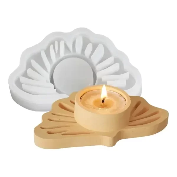 Producto - Molde portavela candelabro hoja 2