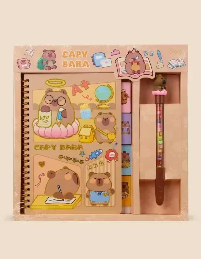 Producto - Set Cuaderno y Birome Capybara