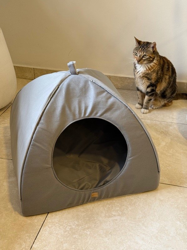 Producto - Cama modelo Iglú (gris) 50x50