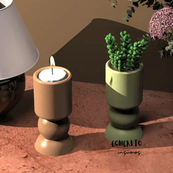 Producto - MOLDE DE SILICONA PORTAVELA COPA