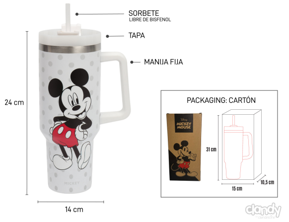 Producto - VASO TERMICO ACERO INOX DISNEY MICKEY 7194