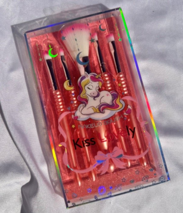 Producto - Brochas unicornio coral x5
