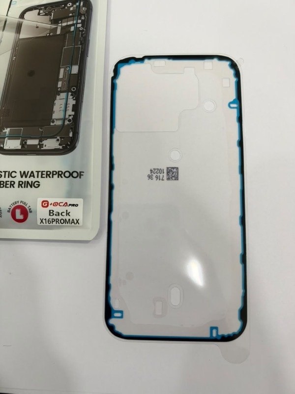 Producto - STICKER SELLO DE AGUA -TAPA- IPHONE 16 PRO MAX (G-OCA PRO)