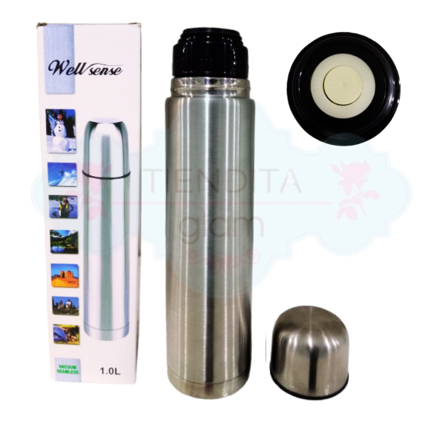 Producto - TERMO BALA GRIS SATINADO 1 LT