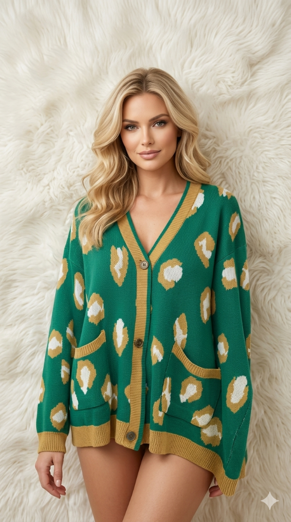 Producto - Saco tipo Sweater print Green