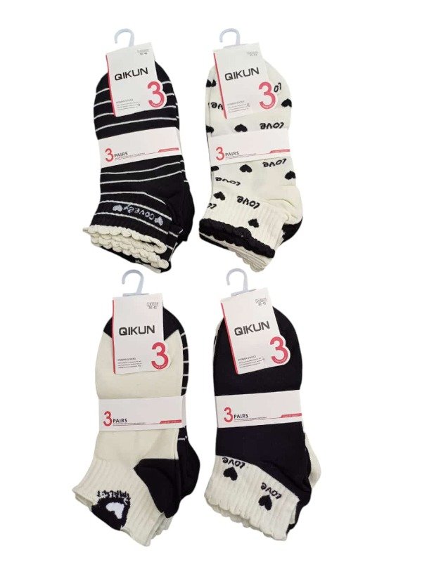Producto - SQ - Qikun - Soquetes Algodón x Docena - 2