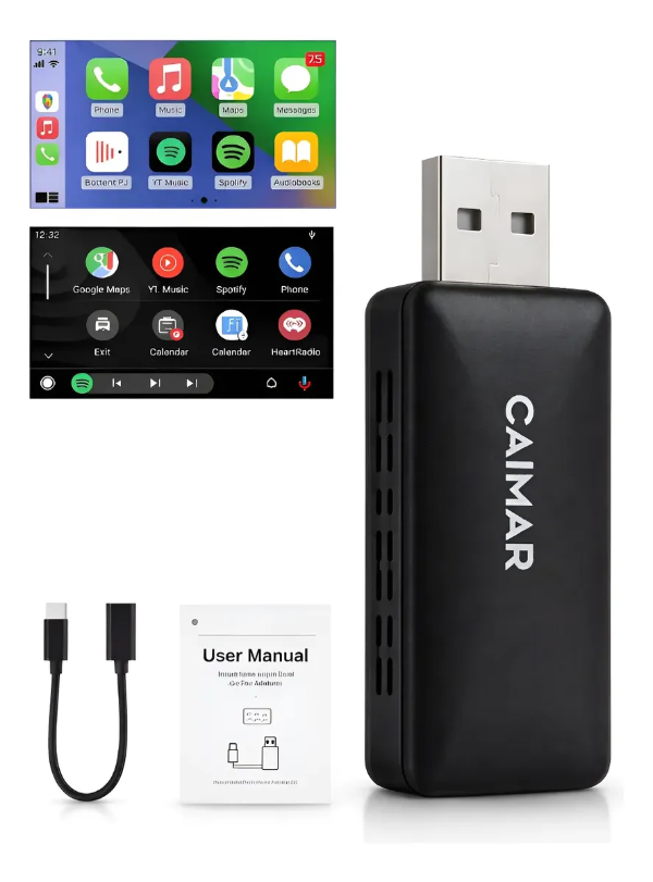 Producto - Adaptador Inalámbrico Android Auto Carplay Para Auto 2 En 1