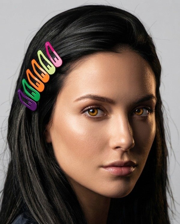 Producto - Hebillas De Pelo Tic Tac Onduladas Coloridas Mujer Pack X 10 - 0
