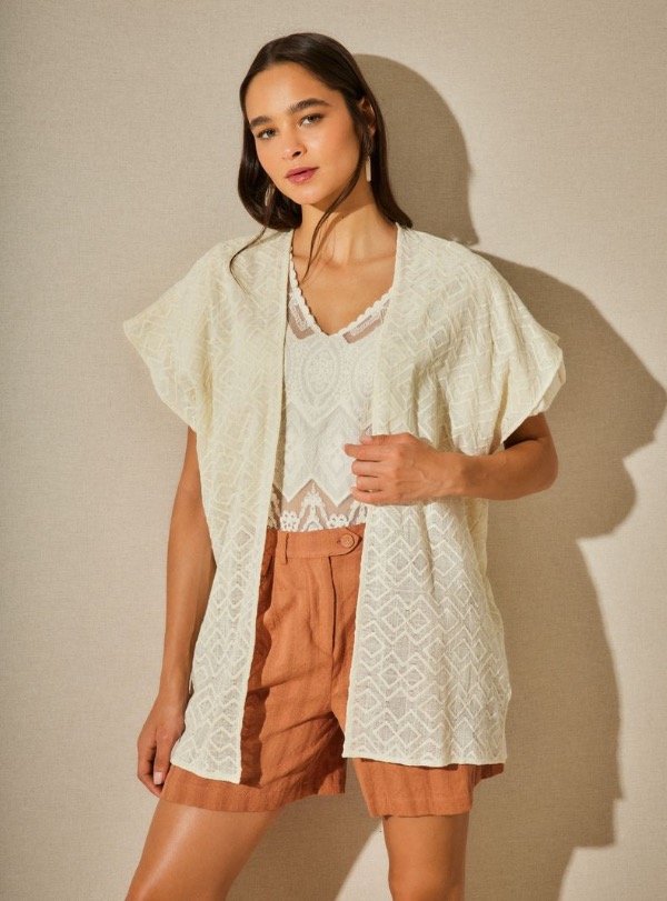 Producto - Kimono Verbena tejido 100 Algodón